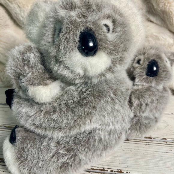 CLEAN Vintage 1994 Kiwi Koala with 2 Babies 10" GANZ Plush Stuffed Animal - Picture 3 of 15